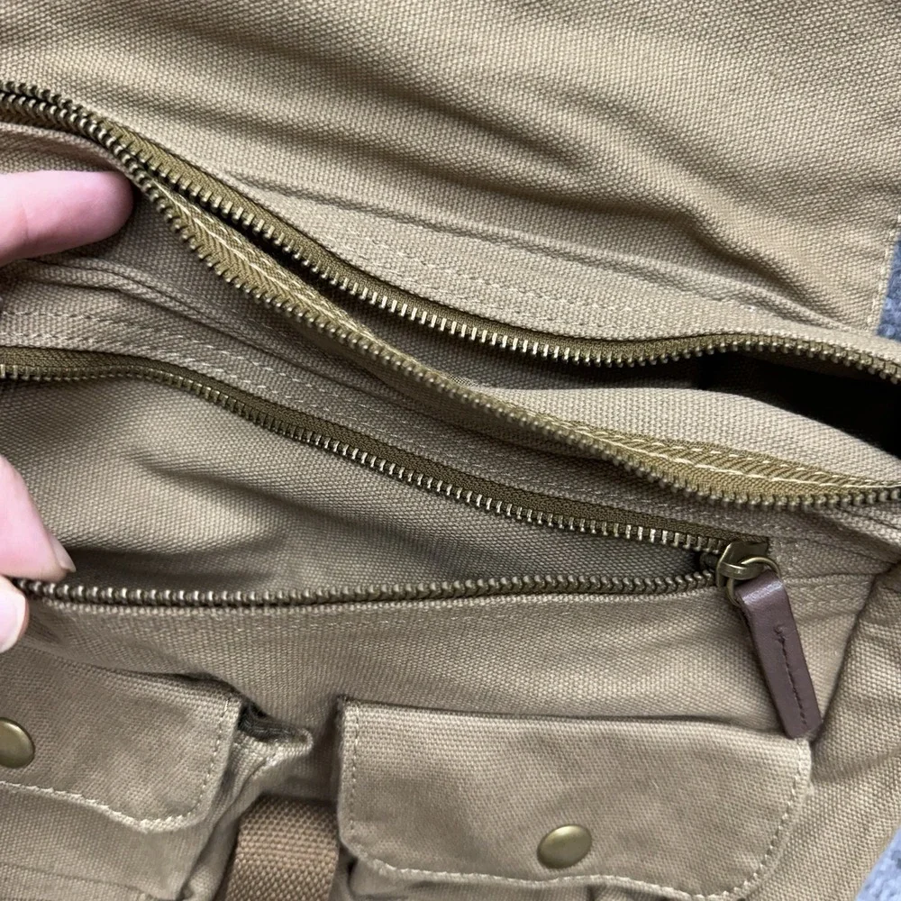 Gootium Canvas Messenger Bag Crossbody Shoulder Military Bag Adjustable